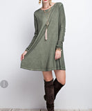 Moss green dress