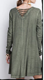 Moss green dress